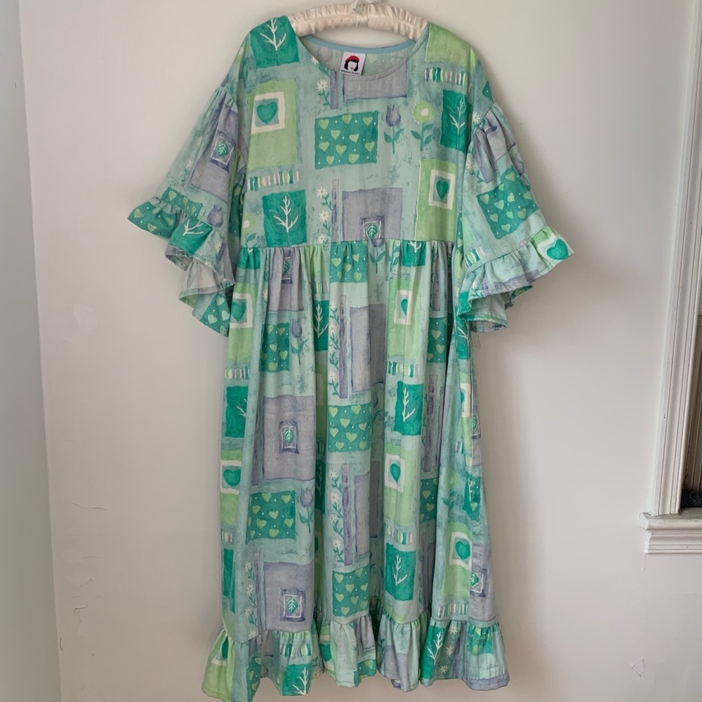 Rebekah Peters Handmade Sustainable Peasant Midi Dress - Picture 7 of 7